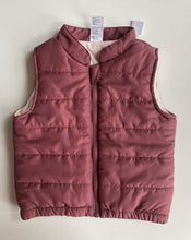 Load image into Gallery viewer, Anko baby girl size 12-18 months purple pink puffer vest zip, BNWT
