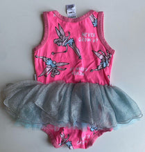 Load image into Gallery viewer, Bonds x Disney baby girl size 12-18 months pink Tinkerbell tutu dress, VGUC
