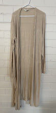 Load image into Gallery viewer, Ripe women&#39;s size XL maternity beige knit long line cardigan jumper, VGUC
