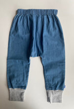 Load image into Gallery viewer, Marquise kids toddler size 2 blue chambre elastic waist pants, VGUC
