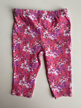 Load image into Gallery viewer, Calvin Klein Jeans baby girl size 3-6 months pink floral leggings pants, VGUC
