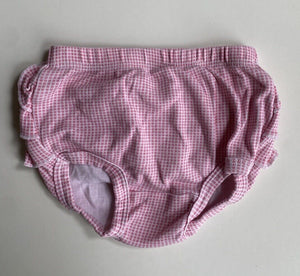 Marquise baby girl size 0-3 months pink white spotted bloomers ruffle, GUC