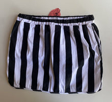 Load image into Gallery viewer, Minti kids girls size 10 black white drawstring elastic waist skirt, BNWT
