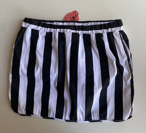 Minti kids girls size 10 black white drawstring elastic waist skirt, BNWT