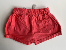 Load image into Gallery viewer, Zara baby girl size 12-18 months pink elastic waist drawstring shorts, VGUC
