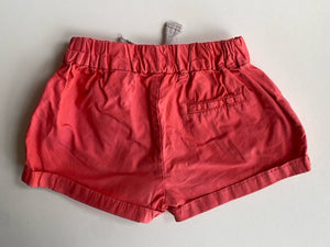 Zara baby girl size 12-18 months pink elastic waist drawstring shorts, VGUC