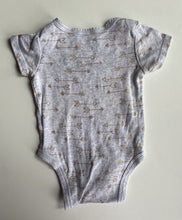 Load image into Gallery viewer, Babies R Us baby girl size 0-3 months grey gold arrows bodysuit t-shirt, VGUC
