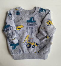 Load image into Gallery viewer, Carter&#39;s baby boy size 0-3 months grey jumper diggers, VGUC
