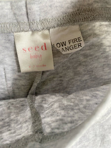 Seed baby unisex size 0-3 months grey leggings pants, GUC