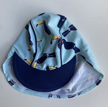 Load image into Gallery viewer, Cotton On baby one size blue toucan swimming hat cap, VGUC
