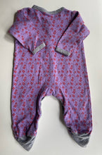 Load image into Gallery viewer, French Connection baby girl size 6-9 months purple pink floral one-piece, VGUC
