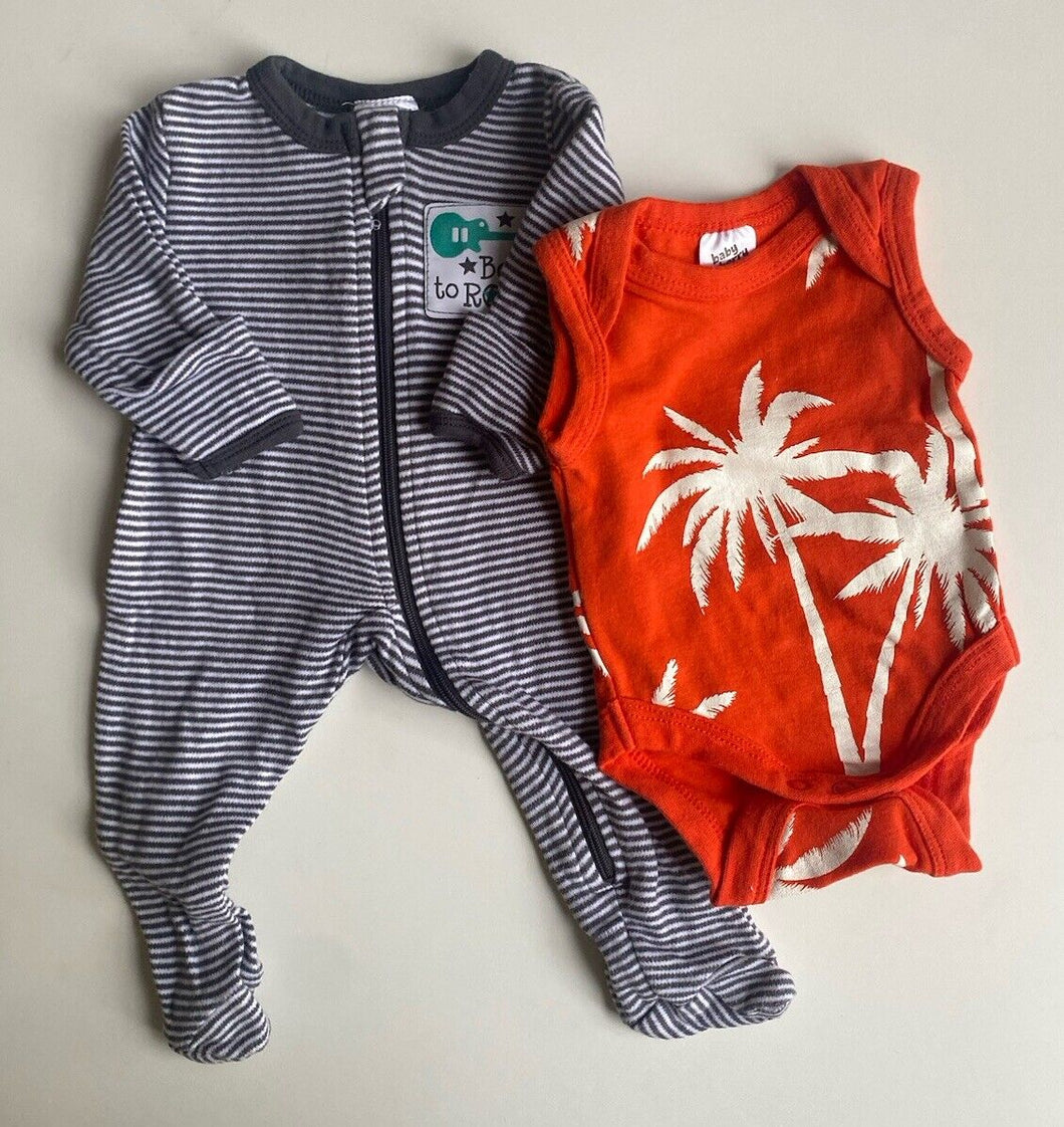 Baby Berry baby size tiny baby 00000 one-piece tank bodysuit bundle, VGUC