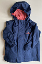 Load image into Gallery viewer, Kathmandu kids girls size 2 navy blue pink hooded jacket jumper set, VGUC
