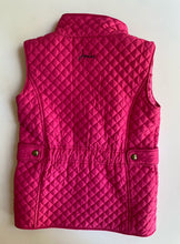 Load image into Gallery viewer, Joules kids girls size 7-8 years pink quilted zip up vest, VGUC
