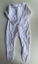 Load image into Gallery viewer, Bonds baby size 12-18 months white Terry towelling wondersuit collared, VGUC
