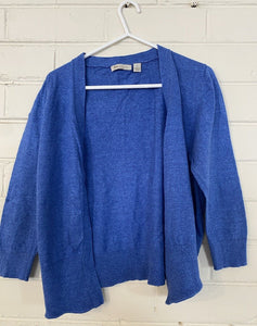 Ripe women's size S maternity blue knit button up cardigan jumper, VGUC