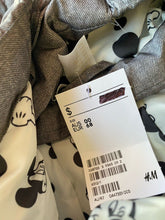 Load image into Gallery viewer, H&amp;M x Disney baby size 3-6 months Mickey Mouse grey hooded puffer vest, BNWT
