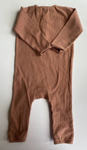 Load image into Gallery viewer, Quincy Mae baby size 18-24 months brown ribbed one-piece, GUC
