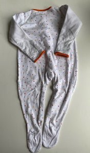 GroCompany baby size 12-18 months white coloured patterned one-piece, VGUC