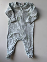 Load image into Gallery viewer, Seed baby size 0-3 months green bunnies one-piece zip, VGUC
