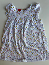 Load image into Gallery viewer, Higgledee kids girls toddler size 3 white bees floral short sleeve dress, VGUC
