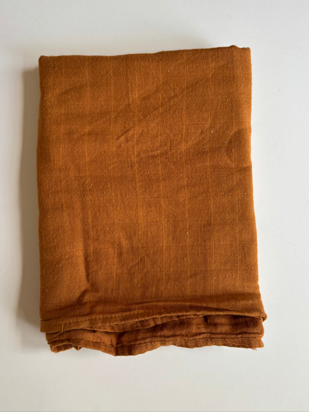 Snuggle Hunny kids baby brown organic cotton muslin swaddling blanket wrap, VGUC