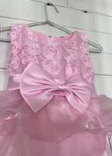 Load image into Gallery viewer, Unbranded kids girls size 5-6 years pink tutu party dress flowers, VGUC
