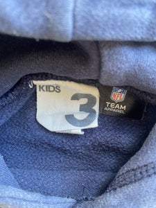 Cotton On Kids x NFL size 3 navy blue hooded pullover jumper NY Giants, VGUC