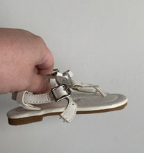 Load image into Gallery viewer, Ralph Lauren baby girl size US 6/EUR 22 white sandals shoes buckle, EUC
