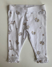 Load image into Gallery viewer, Mockingbird baby girl size 0-3 months white leggings pants mice, VGUC
