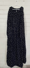 Load image into Gallery viewer, Asos Maternity Women&#39;s size UK 12/US 8 black white spotted maxi dress, VGUC
