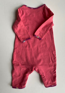 Mothercare baby girl size newborn pink one-piece Love Mummy, VGUC