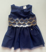 Load image into Gallery viewer, Tutu&#39;s &amp; Tambourines baby girl size 12-18 months blue tutu dress sequins, VGUC
