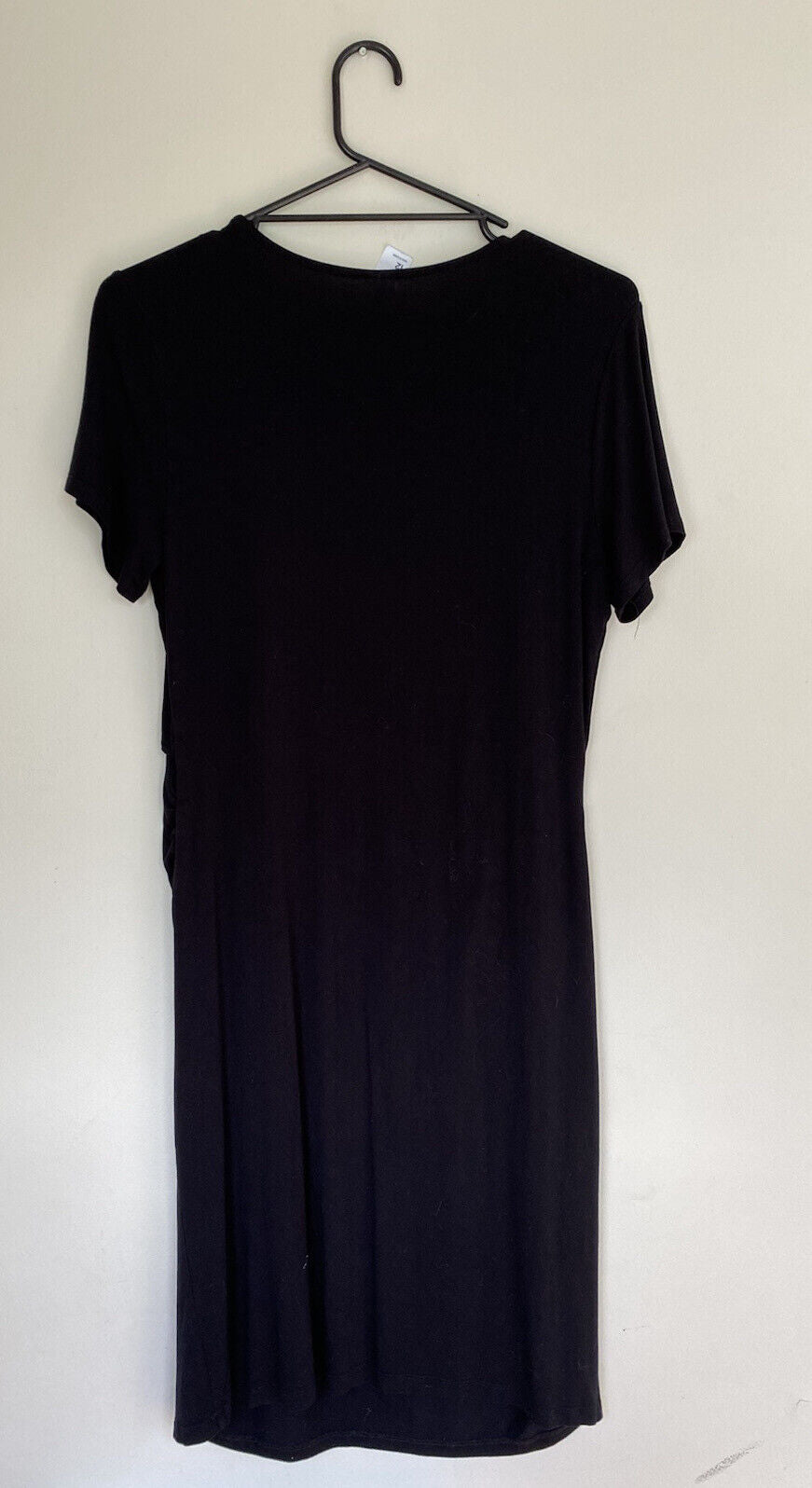 Anko Maternity Women's size 12 black short sleeve stretch dress, VGUC