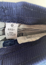 Load image into Gallery viewer, Target baby size 0-3 months blue denim pull on jeans pants, VGUC
