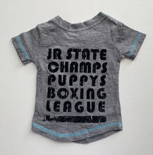 Load image into Gallery viewer, Milky baby size 0-3 months grey short sleeve t-shirt boxing bulldog, VGUC
