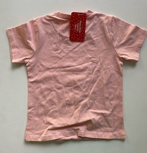 PatPat kids girls size 4-5 years pink short sleeve t-shirt cut outs, BNWT