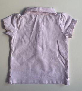 Esprit baby girl size 3-6 months pale pink collared polo shirt, VGUC