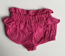 Load image into Gallery viewer, Seed baby girl size 0-3 months pink ruffle bloomers pants, VGUC
