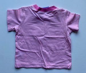 Superbaby baby girl size 3-6 months pink Superman t-shirt glitter, BNWT