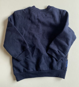 Boboli baby boy size 6-12 months navy blue pullover jumper ski Winter, BNWT