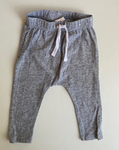 Load image into Gallery viewer, Seed baby girl size 3-6 months grey silver spotted leggings pants drawstring GUC
