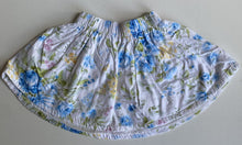 Load image into Gallery viewer, La Sienna Couture baby girl size 6-12 months white blue floral circle skirt VGUC
