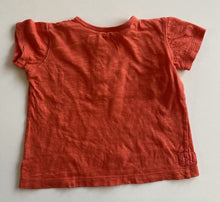 Load image into Gallery viewer, Kidsagogo baby boy size 3-6 months red orange t-shirt pocket, VGUC
