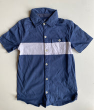 Load image into Gallery viewer, GAP kids boys size M (8-9) blue white button up collared polo shirt top, VGUC
