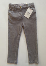 Load image into Gallery viewer, Minoti kids girls toddler size 3 years grey denim stretch jeggings pants, BNWT
