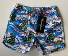 Load image into Gallery viewer, Rock Your Kid kids toddler boys size 4 blue green surfing dinosaurs, BNWT
