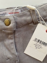 Load image into Gallery viewer, Minoti kids girls toddler size 3 years grey denim stretch jeggings pants, BNWT
