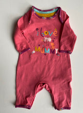 Load image into Gallery viewer, Mothercare baby girl size newborn pink one-piece Love Mummy, VGUC
