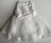 Load image into Gallery viewer, Ollie&#39;s Place baby girl size 3-6 months white tutu party dress bow, VGUC
